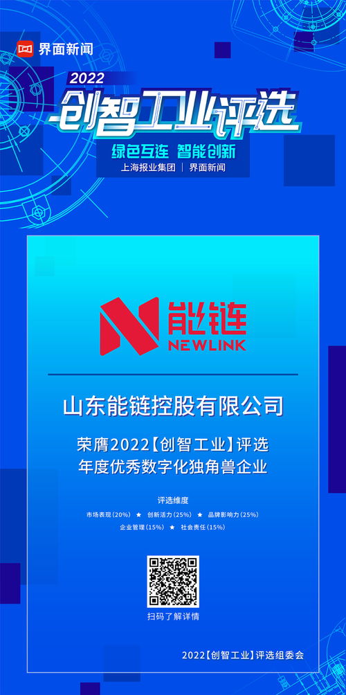 山東能鏈控股 以數(shù)字化之力，成就企業(yè)管理咨詢新典范——榮獲2022年度優(yōu)秀數(shù)字化獨(dú)角獸企業(yè)